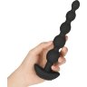 Черные анальные бусы с 3 моторами B-Vibe Cinco Anal Beads - 20,5 см.