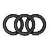 Набор из 3 черных эрекционных колец Black Small Penis Rings