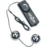 Серебристые вагинальные шарики с вибрацией ORGASM VIBRATING BALL