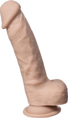Телесный фаллоимитатор Real Skin Model 1 - 23 см. Длина: 23 см. Диаметр: 5 см. фаллоимитатор изготовлен из силикона двойной плотности. Этот силикон не содержит фталатов, латекса, безопасен для тела, гипоаллергенен и непористый, что делает его легким в уходе и более долговечным. Также ваш новый секретный друг реагирует на температуру. При нагревании становится более мягким, а при охлаждении твердым. Для нагрева достаточно 30 секунд в микроволновой печи или 2 минут в горячей воде. Для охлаждения его можно положить в морозилку без ограничений по времени. Фаллоимитатор оснащен присоской на основании и подходит для использования без рук. Страна: Китай. Материал: силикон.