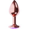 Пробка цвета розового золота с фиолетовым кристаллом Diamond Amethyst Shine L - 8,3 см.