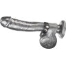 Кольцо на пенис SNAP COCK RING из искусственной кожи на клепках