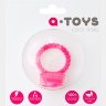 Розовое силиконовое виброкольцо A-toys