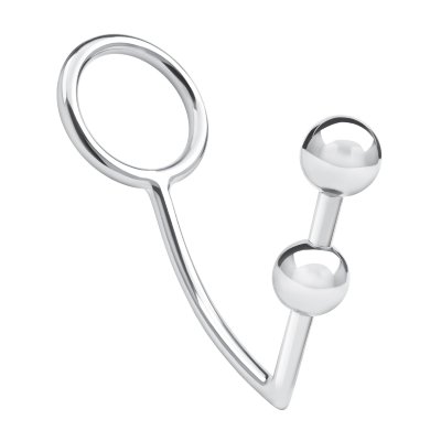 Кольцо на пенис с анальным стимулятором Two Bead Stainless Steel Anal Hook Cock Ring Диаметр: 4.5 см. Откройте для себя мир удовольствий и исследований с помощью анального крюка с двумя шарами и эрекционного кольца из нержавеющей стали Blue Line. Этот универсальный аксессуар создан специально для тех, кто ищет захватывающие ощущения и интенсивную игру. Эрекционное кольцо обеспечивает надежную и стимулирующую посадку, повышая вашу выносливость и продолжительность эрекции. Анальный стимулятор оснащен двумя чувственными бусинами, что позволяет вам экспериментировать с разной интенсивностью. Изготовлен из безопасной для тела нержавеющей стали, его легко чистить и он прослужит очень долго. Независимо от того, новичок ли вы в БДСМ или опытный энтузиаст, эта комбинация анального крючка и кольца для члена обещает поднять ваше удовольствие на новую высоту. После каждого использования промойте стимулятор под струей теплой воды, с любым моющим средством, затем высушите, и уберите в мешочек для хранения, который вы найдете в комплекте. Рабочая длина анальной части - 10 см, диаметр - 2,5 см. Страна: Китай. Материал: металл.
