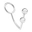 Кольцо на пенис с анальным стимулятором Two Bead Stainless Steel Anal Hook Cock Ring - Кольцо на пенис с анальным стимулятором Two Bead Stainless Steel Anal Hook Cock Ring