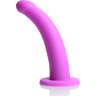 Лиловый поясной страпон Navigator Silicone G-Spot Dildo with Harness - 17,8 см.