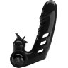 Черная вибронасадка на палец Corbin - 11 см.