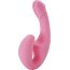 Розовый безремневой страпон из силикона - 22 см.  Цена 8 480 руб. - Розовый безремневой страпон из силикона - 22 см.