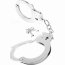 Металлические серебристые наручники Designer Metal Handcuffs  Цена 1 895 руб. - Металлические серебристые наручники Designer Metal Handcuffs