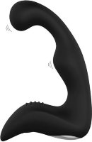 Чёрный перезаряжаемый массажёр простаты BOOTY PLEASER