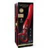 Красный двухсторонний вибростимулятор Ultimate Pleasure 24K Gold Luxury Edition - 25 см.