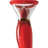 Красный двухсторонний вибростимулятор Ultimate Pleasure 24K Gold Luxury Edition - 25 см.