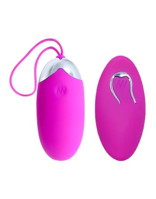 Лловое перезаряжаемое виброяйцо с пультом ДУ  Цена 1 932 руб. Длина: 15.8 см. Диаметр: 3.3 см. Стильное виброяичко изготовлено из материала с бархатистой поверхностью. Имеет петлю в основании для безопасного использования. Великолепно подходит для стимуляции любых Ваших эрогенных зон. Имеет 12 режимов вибрации, которые легко переключаются кнопками на пульте (работает от 1ААА батарейки, нет в комплекте). Рабочая длина - 7 см. Страна: Китай. Материал: анодированный пластик, силикон. Батарейки: встроенный аккумулятор.