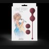 Набор бордовых вагинальных шариков Love Story Diva