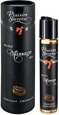 Массажное масло с ароматом шоколада Huile de Massage Gourmande Chocolat - 59 мл. Массажное масло безопасное при проглатывании. Содержит природные афродизиаки. Для массажа и расслабляющих процедур. Упаковано в красивую подарочную коробку. Сделано во Франции. Страна: Франция. Объем: 59 мл.