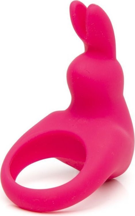 Розовое эрекционное виброкольцо Happy Rabbit Rechargeable Rabbit Cock Ring