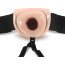 Телесный фаллопротез на черных эластичных ремнях 7 Inch Hollow Strap On - 17 см. - Телесный фаллопротез на черных эластичных ремнях 7 Inch Hollow Strap On - 17 см.
