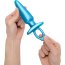 Голубая анальная пробка с кольцом Sleek Tapered Silicone Plug - 15 см. - Голубая анальная пробка с кольцом Sleek Tapered Silicone Plug - 15 см.