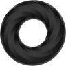 Чёрное эластичное эрекционное кольцо Super Soft
