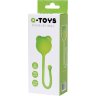 Зеленый силиконовый вагинальный шарик A-Toys с ушками