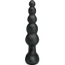 Черный анальный вибростимулятор Corban - 12 см.