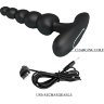 Черный анальный вибростимулятор Corban - 12 см.