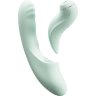Мятный вибратор-кролик из 2 частей Fatima - 19 см.