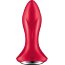 Красная анальная пробка с вибрацией и массажем бусинами Rotator Plug 1+ - 13 см.  Цена 8 609 руб. - Красная анальная пробка с вибрацией и массажем бусинами Rotator Plug 1+ - 13 см.