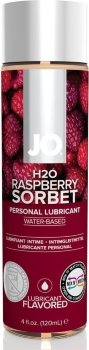 Лубрикант на водной основе с ароматом малины JO Flavored Raspberry Sorbet - 120 мл.