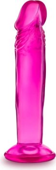 Розовый анальный фаллоимитатор Sweet N Small 6 Inch Dildo With Suction Cup - 16,5 см.