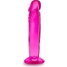Розовый анальный фаллоимитатор Sweet N Small 6 Inch Dildo With Suction Cup - 16,5 см.