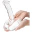 Стеклянный фаллоимитатор на подставке 7,5’’ Rideable Standing Glass Cock With Stability Base - 19 см. - Стеклянный фаллоимитатор на подставке 7,5’’ Rideable Standing Glass Cock With Stability Base - 19 см.
