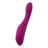 Фиолетовый поворотный вибратор c вакуумной стимуляцией Spinser - 23 см.