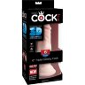 Телесный фаллоимитатор на присоске 6 Triple Density Cock - 18,4 см.