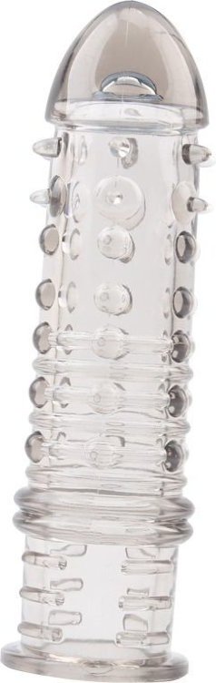 Дымчатая насадка на пенис Swirls Sleeve - 16 см.