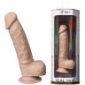 Телесный фаллоимитатор на присоске Real Skin Model 1 - 21 см.