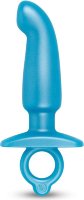 Голубая анальная пробка для массажа простаты Hither Silicone Prostate Plug - 14,3 см.