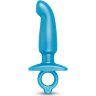 Голубая анальная пробка для массажа простаты Hither Silicone Prostate Plug - 14,3 см.