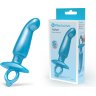 Голубая анальная пробка для массажа простаты Hither Silicone Prostate Plug - 14,3 см.