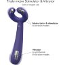 Темно-синий вибратор для пар Please Me Multi Vibrator