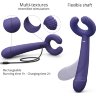 Темно-синий вибратор для пар Please Me Multi Vibrator