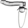 Утяжка для мошонки из искусственной кожи с цепочками PARACHUTE BALL STRETCHER