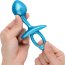 Голубая анальная пробка для массажа простаты Bulb Silicone Prostate Plug - 10,7 см. - Голубая анальная пробка для массажа простаты Bulb Silicone Prostate Plug - 10,7 см.