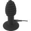 Черная анальная вибропробка Twist Butt Plug - 10,7 см.  Цена 6 600 руб. - Черная анальная вибропробка Twist Butt Plug - 10,7 см.