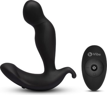 Черный анальный стимулятор с вращением и вибрацией 360 Plug - 13 см.