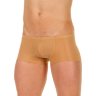 Бежевые трусы-хипсы с текстурой в виде роз на ткани Beige Rose Boxer
