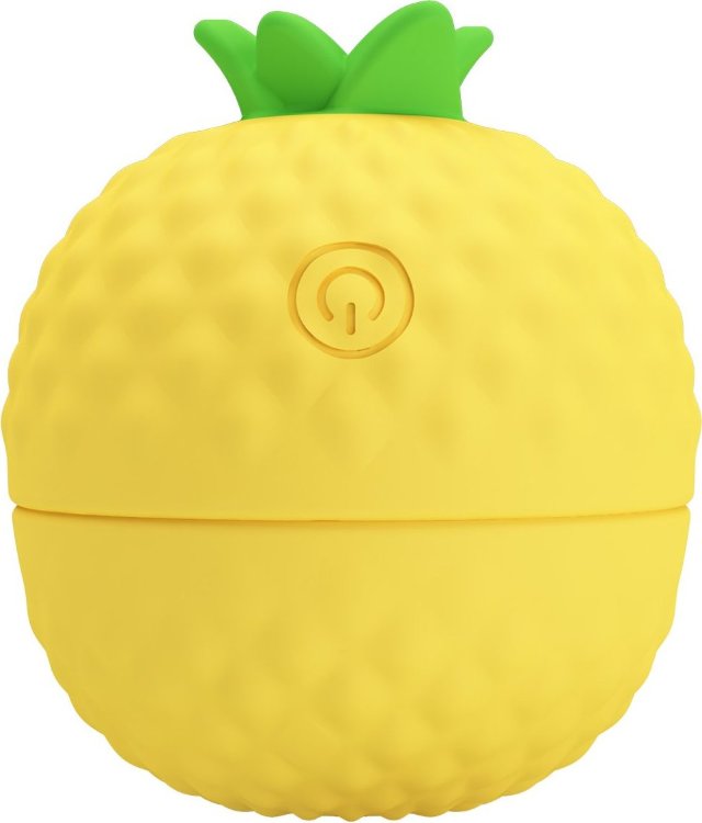 Желтый клиторальный стимулятор-ананас Pineapple Secret