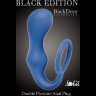Синее эрекционное кольцо с анальной пробкой Double Pleasure Anal Plug