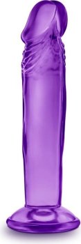 Фиолетовый анальный фаллоимитатор Sweet N Small 6 Inch Dildo With Suction Cup - 16,5 см.