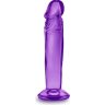 Фиолетовый анальный фаллоимитатор Sweet N Small 6 Inch Dildo With Suction Cup - 16,5 см.